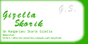gizella skorik business card